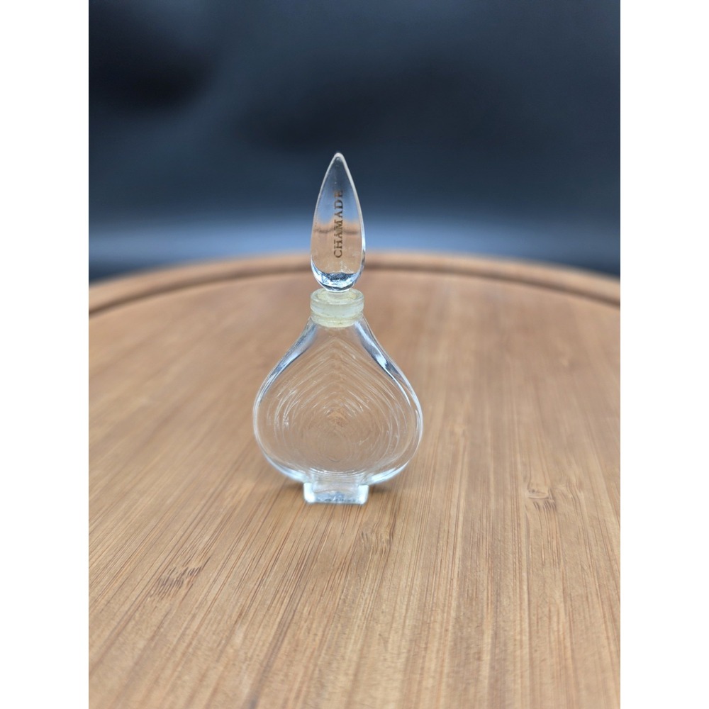 Vintage CHAMADE Guerlain Miniature Glass Perfume Bottle  France  Empty